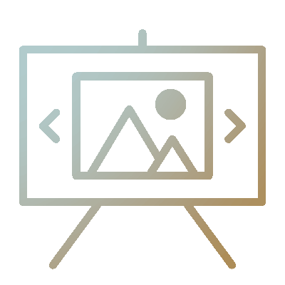 Presentation Animated Icon Icon of a presentation board